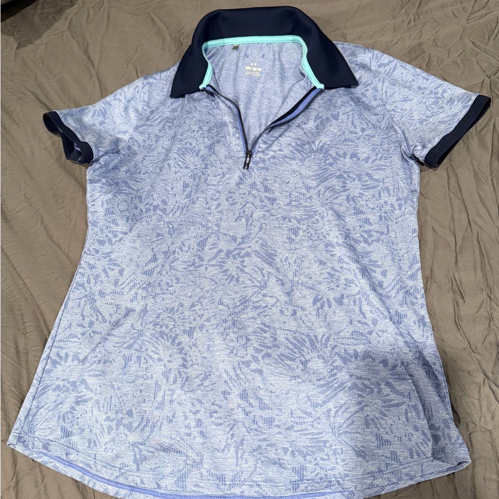 Women's Under Armour Collared, Zip, Shirt, Medium